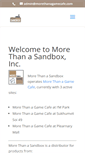 Mobile Screenshot of morethanasandbox.com